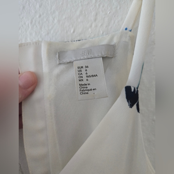 H&M FLORAL TANK DRESS SIZE 6 - Picture 2 of 4